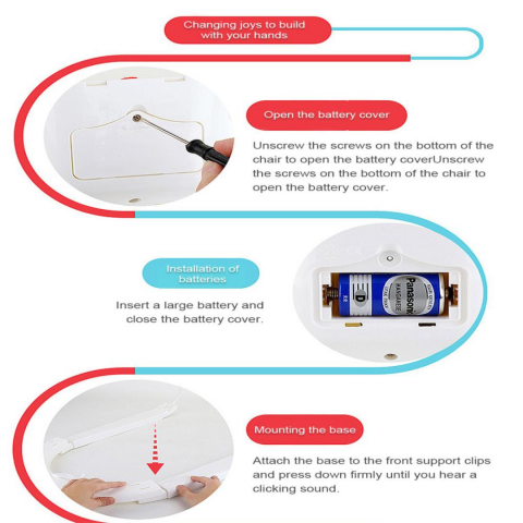 Balansoar și scaun 3 în 1 pentru bebeluși și copii, Roz [6]