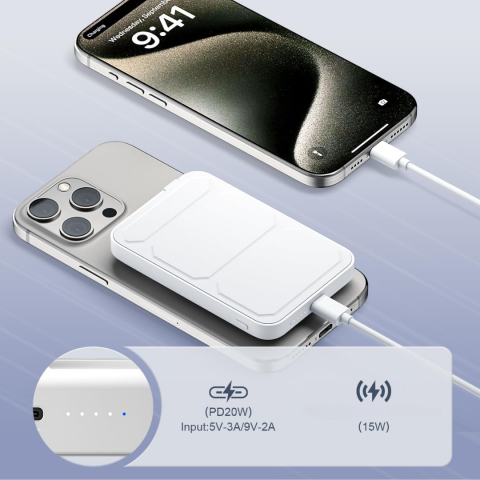 Baterie externă MagSafe 5000mAh, albă [2]