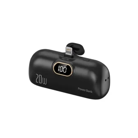 Gadgeturi - Baterie externă lightning 5000mAh, neagră