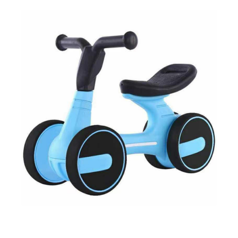 Bicicleta fără pedale cu 4 roți, Bleu [1]