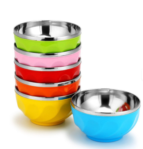 Bol bucatarie din inox cu capac, albastru deschis, 17 cm [6]