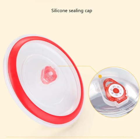 Bol bucatarie din inox cu capac, albastru deschis, 17 cm [2]