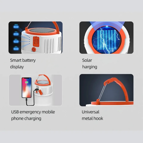 Lampă solară portabilă 3 în 1 pentru camping [6]