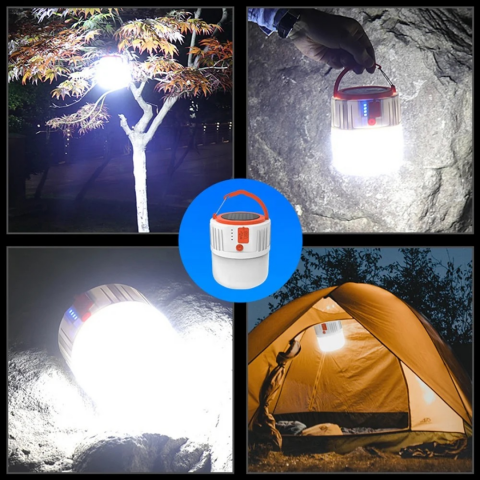 Lampă solară portabilă 3 în 1 pentru camping [8]