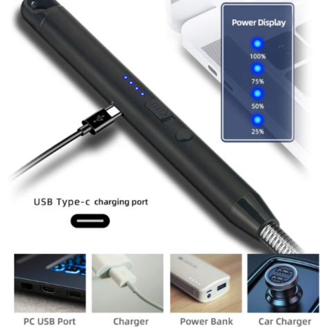 Bricheta reîncărcabilă 360° cu flacără reglabilă [3]