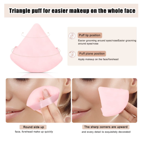 Burete machiaj reutilizabil, super soft, Roz [4]