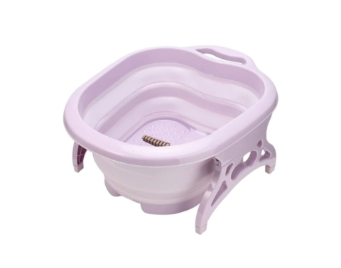 Cadita pentru picioare, design pliabil, cu role pentru masaj, mov [1]