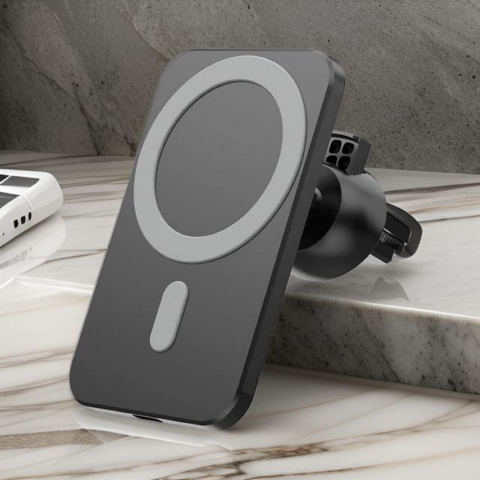 Suport auto cu încărcare wireless MagSafe, negru [2]