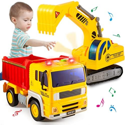 Camion cu excavator, sunete și lumini [1]