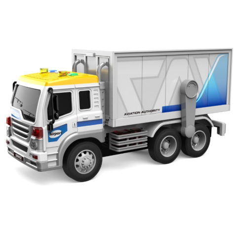 Jucării băieți - Camion intervenție cu nacelă pentru service avioane