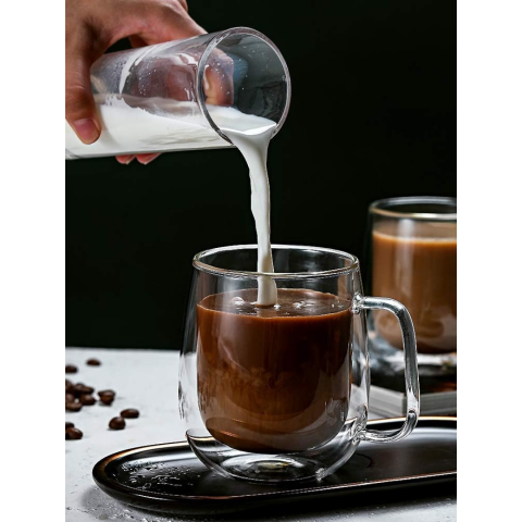 Cana din sticlă borosilicată cu pereți dubli [2]