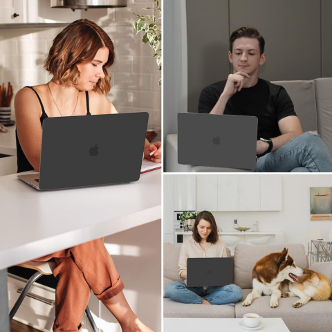 Carcasă de Protecție pentru MacBook Air M1/M2 16 inch, Gri [6]