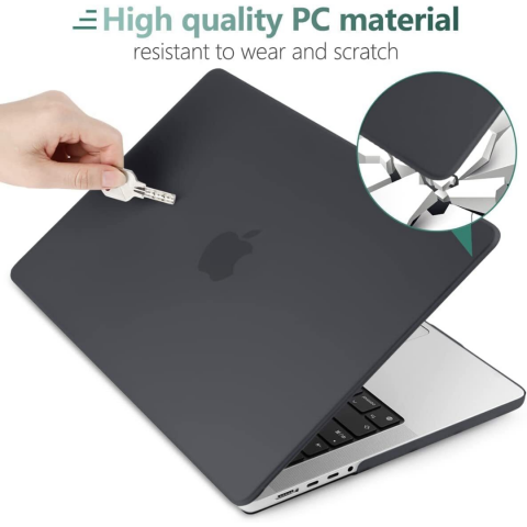 Carcasa slim pentru Macbook M2 Air 13.6 inch (A2681), Negru [1]