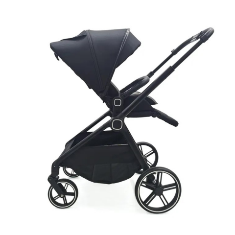 La Plimbare - Cărucior copii 2 în 1, cu înălțător, Negru