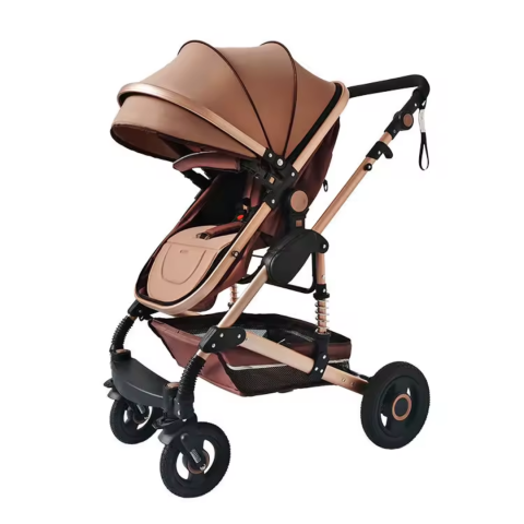 Cărucior copii 3 în 1, cu scaun auto, Kaki [6]