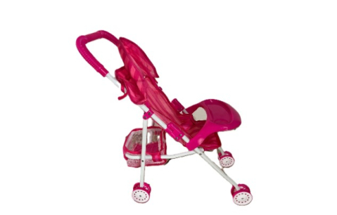 Carucior papusi, pliabil, ideal pentru joaca de rol. Roz [3]