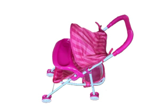 Carucior papusi, pliabil, ideal pentru joaca de rol. Roz [2]