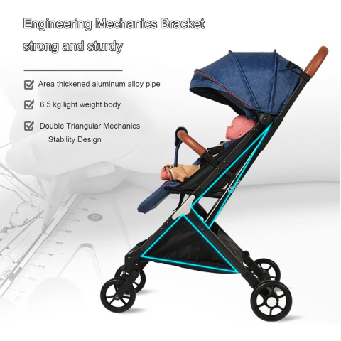 Cărucior sport, Albastru [4]