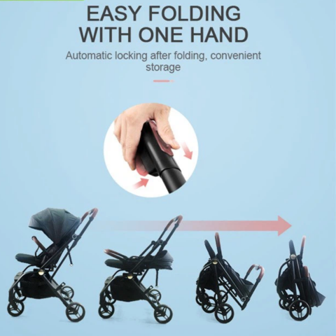 Cărucior sport reversibil,  Albastru [3]