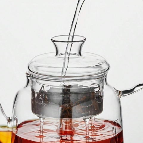 Ceainic termorezistent din sticlă cu filtru, 1300 ml [2]