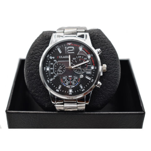 Ceas bărbătesc elegant din oțel inoxidabil cu două brățări, argintiu [4]