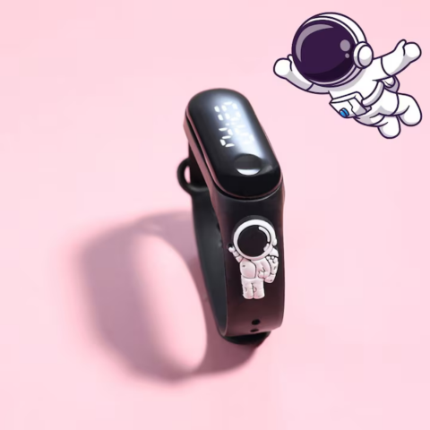 Ceas pentru Copii, model Cosmonaut, Negru [1]