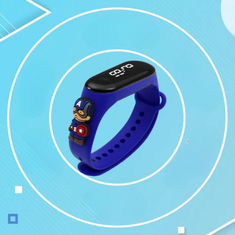 Ceas pentru Copii, model Captain America, Albastru [1]