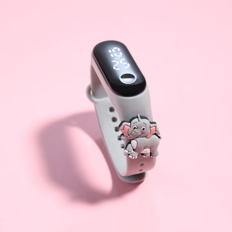 Ceas pentru Copii, model Elefanțel, Gri [1]