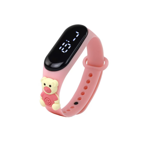 Copii - Ceas pentru Copii, model Ursuleț, Roz