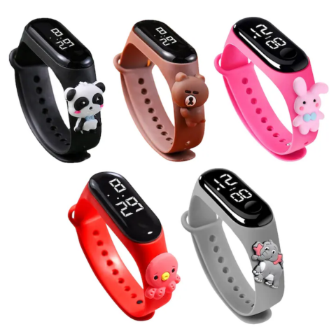 Ceas pentru Copii, model Panda, Negru [2]