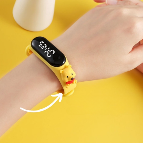 Ceas pentru Copii, model Ursuleț, Galben [1]