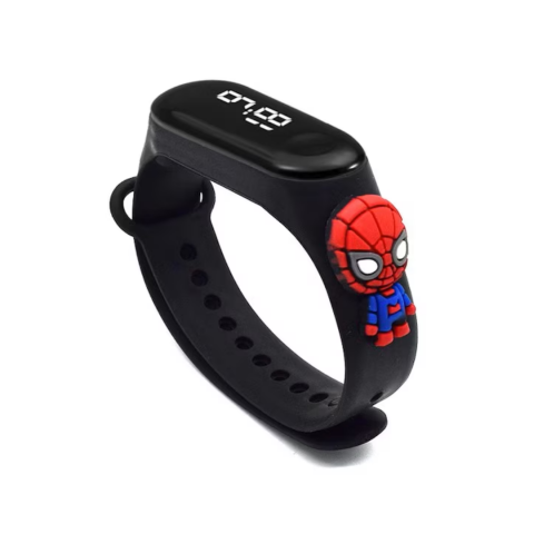 Copii - Ceas pentru Copii, model Spiderman, Negru
