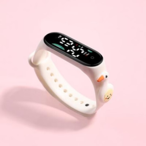 Ceas pentru Copii, model Gâscă, Alb [1]