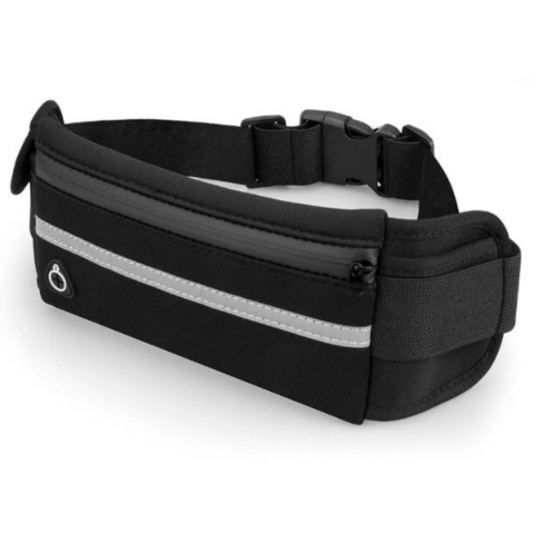 Centură alergare tip borsetă, negru [5]