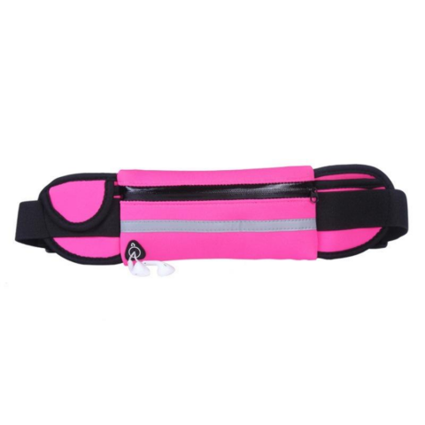 Sport - Centură alergare tip borsetă, roz