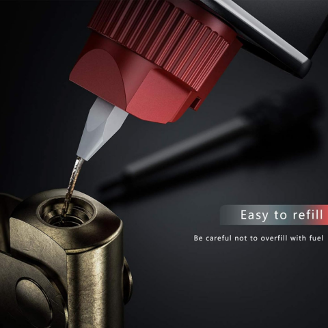 Chibrit reîncărcabil cilindric, negru/auriu [1]