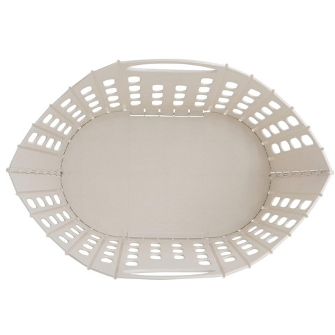 Coș mare pliabil din plastic, alb [4]