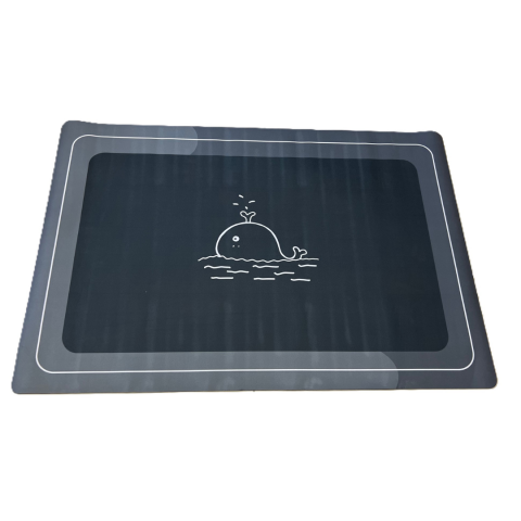 Baie - Covoraș antiderapant absorbant pentru baie/bucătărie, Gri închis