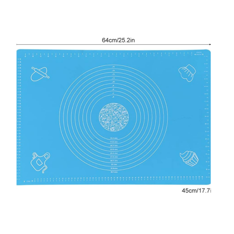 Covoraș pentru frământat din silicon, Bleu [6]