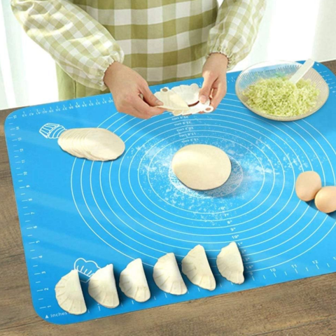 Covoraș pentru frământat din silicon, Bleu [1]