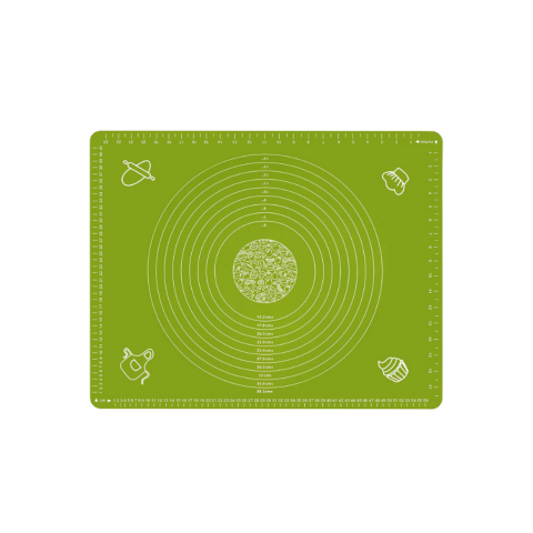 Gătit - Covoraș pentru frământat din silicon, Verde
