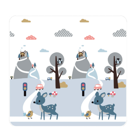 Covoraș pliabil pentru joacă, spumă XPE antișoc, reversibil [2]