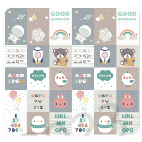 Covoraș pliabil pentru joacă, spumă XPE antișoc, reversibil [3]