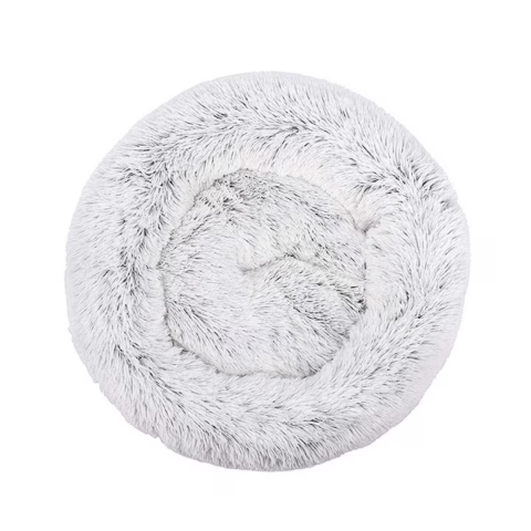 Culcuș pentru animale de companie, căptușit, diametru 40 cm, detașabil, ușor de spălat, Gri [1]