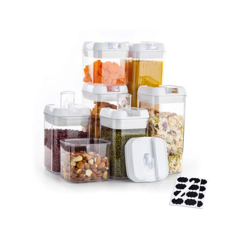 Cutii alimentare din plastic cu închidere etanșă, set 7 bucăți [1]