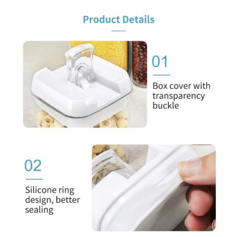 Cutii alimentare din plastic cu închidere etanșă, set 7 bucăți [2]