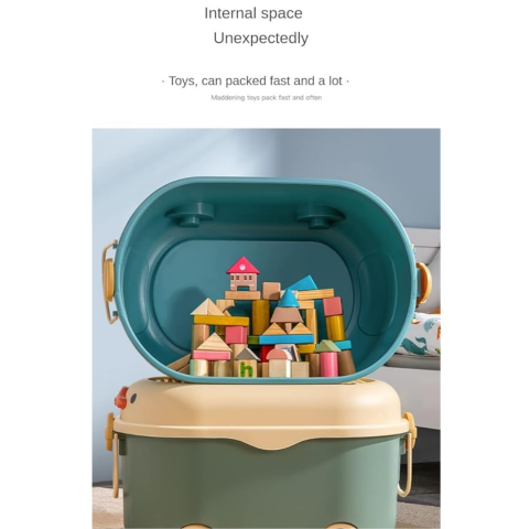 Cutie depozitare jucării pentru copii, model rățușcă, turcoaz [1]