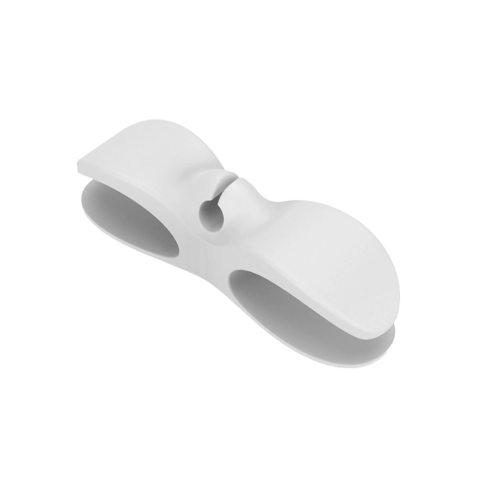 Organizator de cablu din silicon pentru electrocasnice, Alb [6]