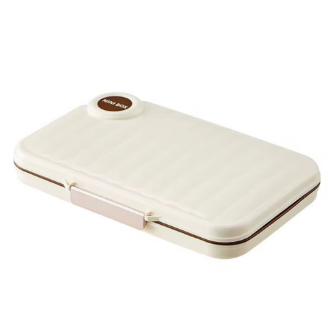 Sănătate - Cutie organizatoare pentru medicamente, mărime L, Bej