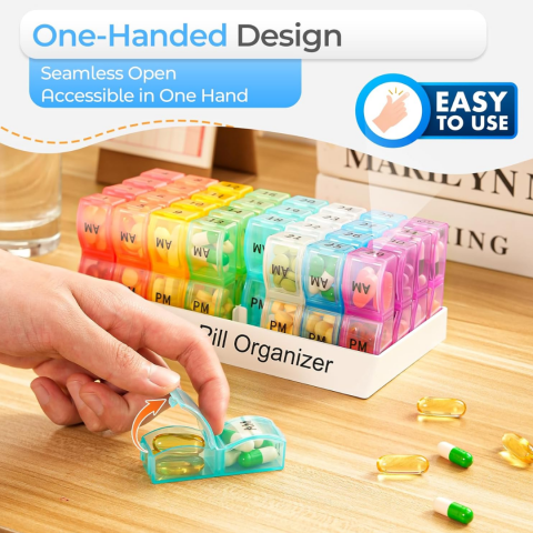 Cutie organizator medicamente 31 zile / 2 compartimente [4]